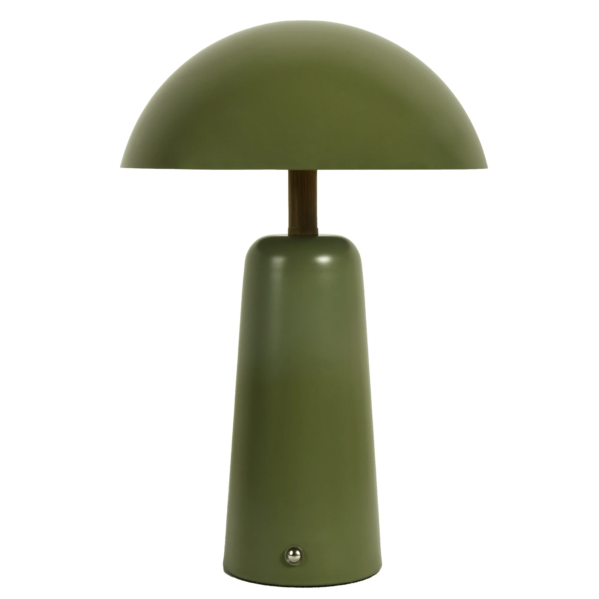 Better Homes & Gardens 12" Green Dome Rechargeable LED Portable Lamp with Dimmable Touch Sensor - Image 3