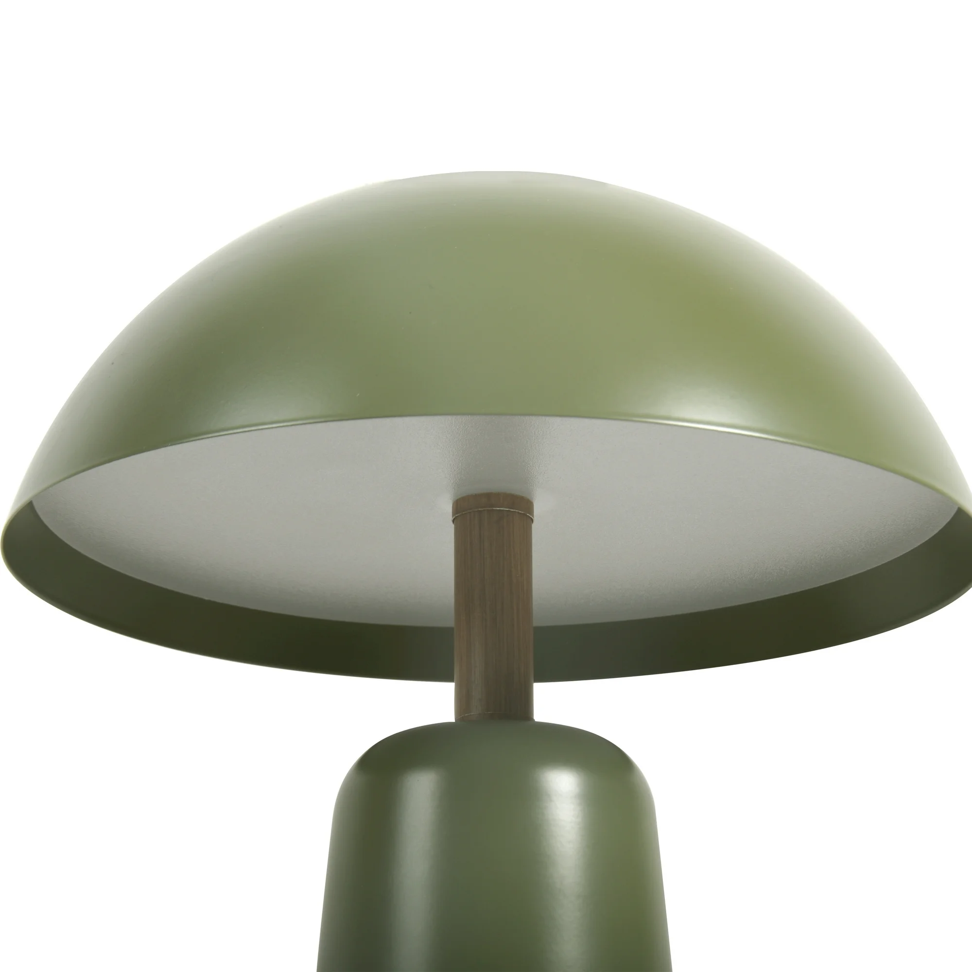Better Homes & Gardens 12" Green Dome Rechargeable LED Portable Lamp with Dimmable Touch Sensor - Image 4
