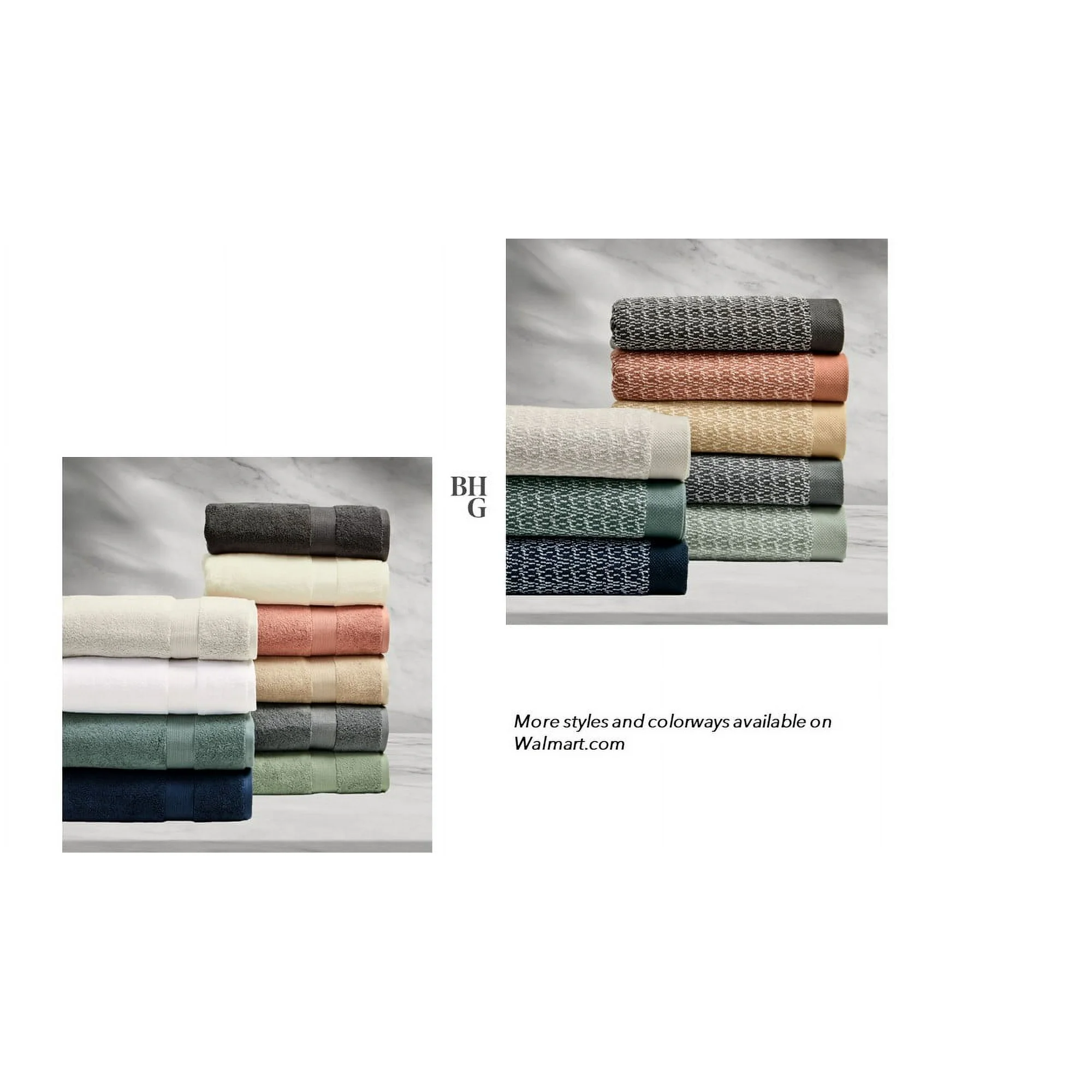 Better Homes & Gardens Signature Soft Cotton Popcorn Textured 6 Piece Towel Set,Sea Turtle - Image 7