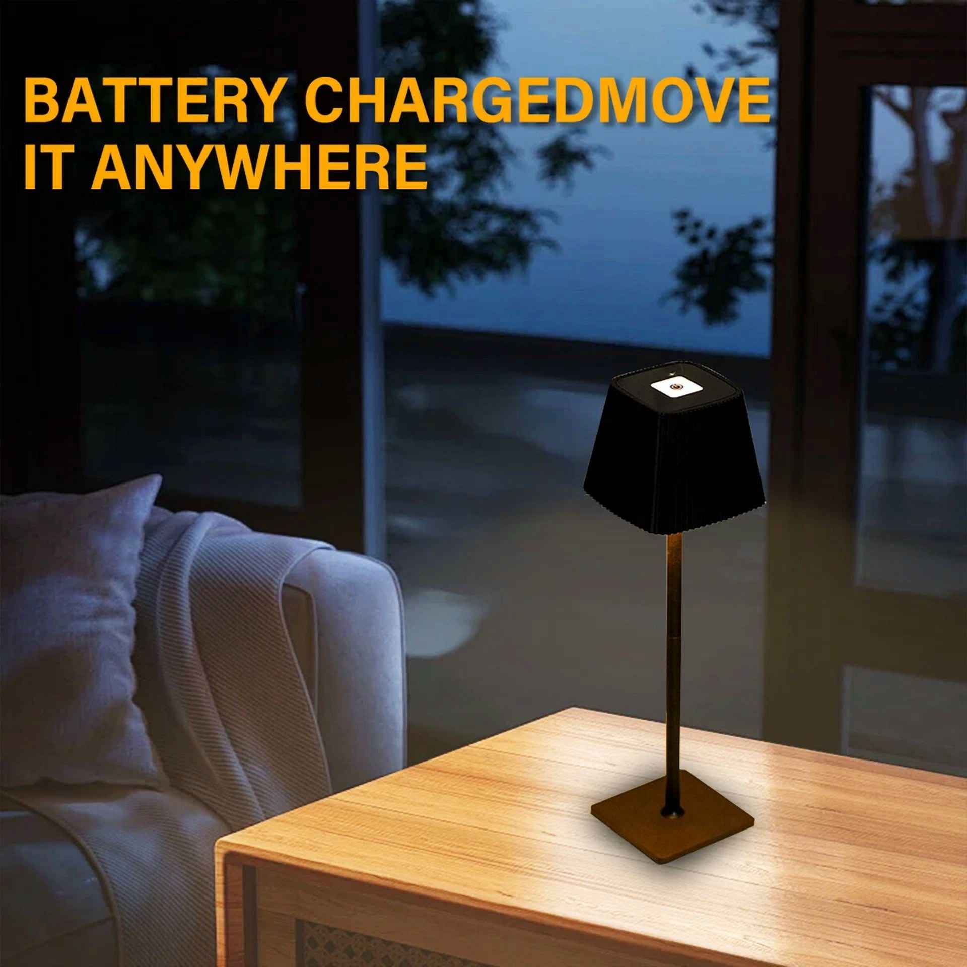 Cordless Table Lamp Portable Battery Powered Led Desk Lamps Usb Rechargeable - Image 6